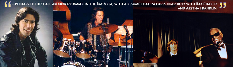 David Rokeach: portrait, performing live, and with Ray Charles